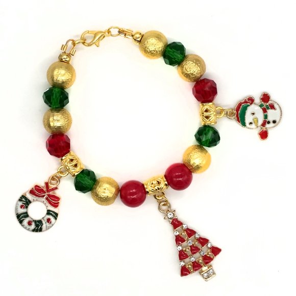 🎉HOSTESS PICK🎉 Handmade Christmas theme bracelet. - Picture 2 of 3